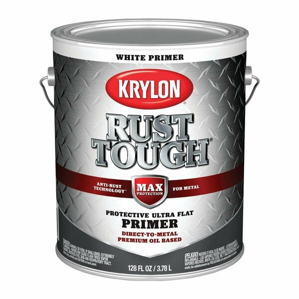 Krylon Rust Tough Primer, White, 1 Gal. K09744008